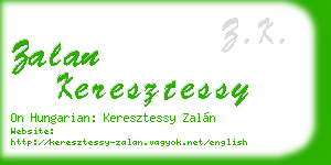 zalan keresztessy business card